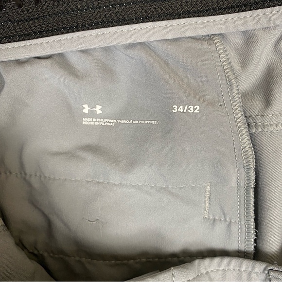 Under Armour‎ Drive Pants Men’s 32x32 Steel Grey Lightweight Stretch Active Golf - Picture 4 of 8